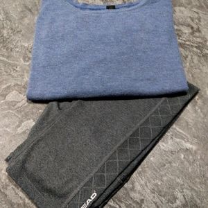 Yogalicius shirt size L and Head capri leggings S